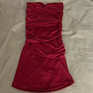 Hot pink short dress